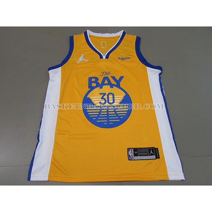 Maillot Golden State Warriors Stephen Curry NO 30 Statement 2021 Or